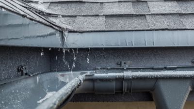 Damaged Gutter Section